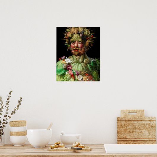 Poster Giuseppe Arcimboldo - Vertumnus (Cuisine)