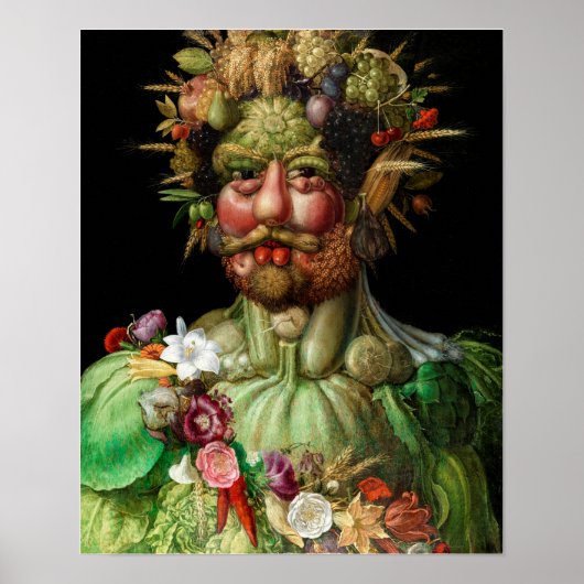 Poster Giuseppe Arcimboldo - Vertumnus (Devant)