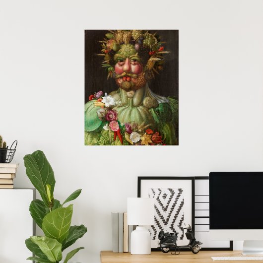 Poster Giuseppe Arcimboldo - Vertumnus (Bureau à domicile)