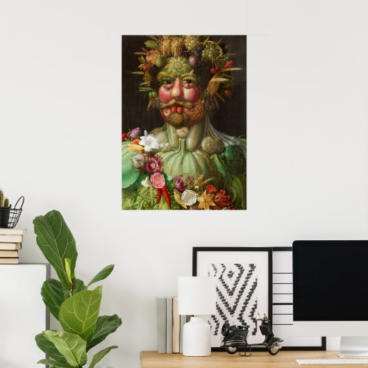 Poster GIUSEPPE ARCIMBOLDO - Vertumnus 1590 (Bureau à domicile)