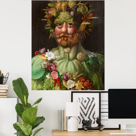 Poster Giuseppe Arcimboldo | Vertumnus -1591 (Bureau à domicile)