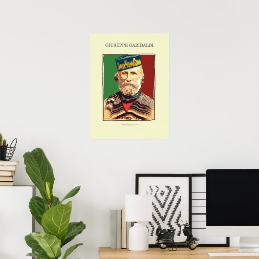 Poster Giuseppe Garibaldi (Bureau à domicile)