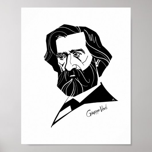Poster Giuseppe Verdi (Devant)