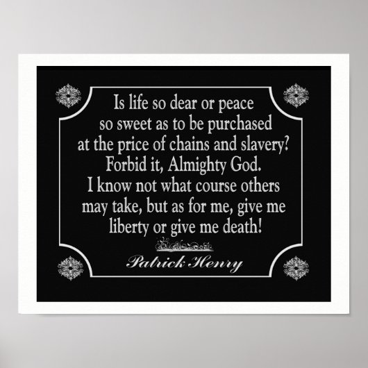 Poster Give Me Liberty jor give me death - Art Print (Devant)