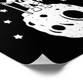 Poster Give Me More Space Funny Astronaut Moon Star Humor (Coin)
