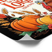 Poster Give Thanks To The Lord Fall Pumpkin Thanksgiving (Coin)