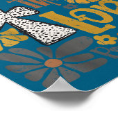 Poster Give Thanks To The Lord Floral Boho Retro Thanksgi (Coin)