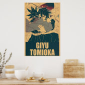Poster Giyu Tomioka Demon Slayer (Cuisine)