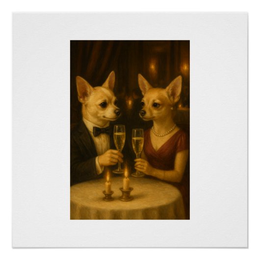 Poster Gizmo’s Romantic Dinner – Champagne & Love (Devant)