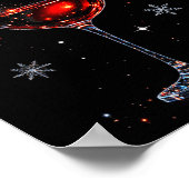 Poster Gl Of Red Wine Santa Hat Christmas 2025 Women Men  (Coin)