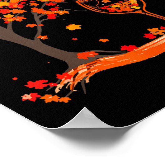 Poster Gl Of Wine Maple Leaf Autumn Fall Funny Drink Wine (Coin)