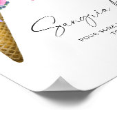 Poster Glace à l'aquarelle - bar à sangria (Coin)