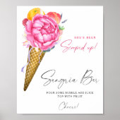 Poster Glace à l'aquarelle - bar à sangria (Devant)