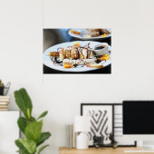 Poster glace au café avec sirop de chocolat (Bureau à domicile)