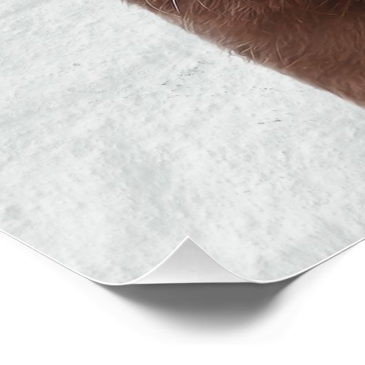 Poster glacé au chocolat Labrador (Coin)