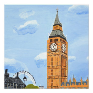 Poster glacé Big Ben London