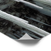 Poster Glace bleue et ruissellement des eaux souterraines (Coin)