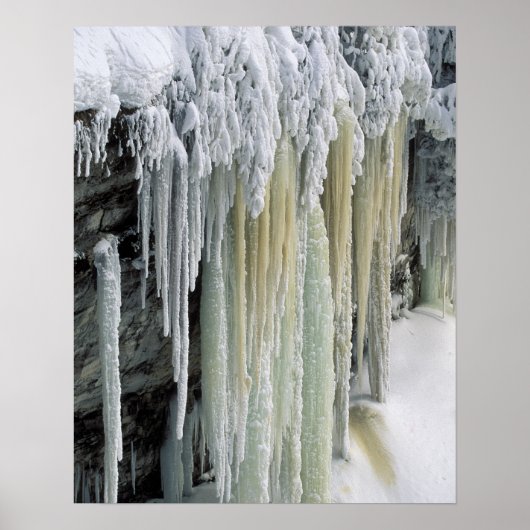 Poster Glace bleue et ruissellement des eaux souterraines (Devant)