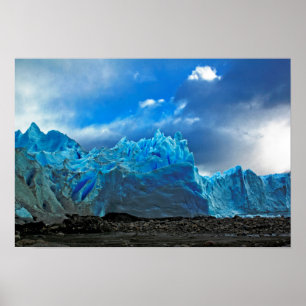 Poster Glace bleue - Perito Moreno