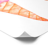 Poster Glace Cream'd Oui Fête des mariées Elle a ramassé (Coin)