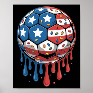 Poster Glace Crème Goutte Hommes Femmes Jeu Américain Dra