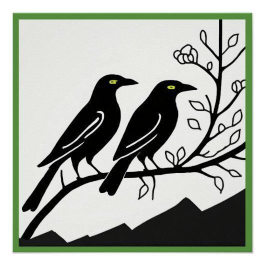 Poster glacé Crows (Devant)