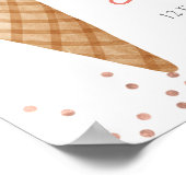 Poster Glace Elle A Été Écrémée Bienvenue À La Fête De Ma (Coin)