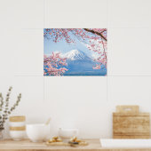 Poster Glace et neige | Cherry Blossoms Mt. Fuji Japon (Cuisine)