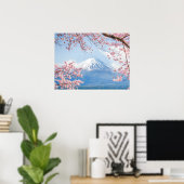 Poster Glace et neige | Cherry Blossoms Mt. Fuji Japon (Bureau à domicile)