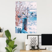 Poster Glace et neige | Grande souris, Sibérie, Russie (Bureau à domicile)