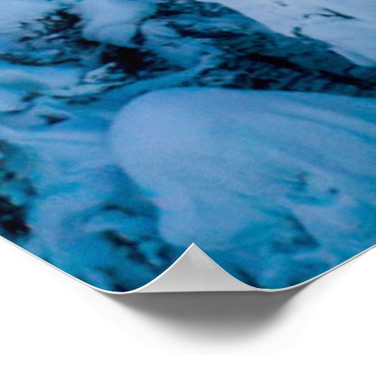 Poster Glace et neige | Graubunden, Engadin, Suisse (Coin)