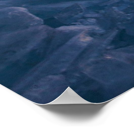 Poster Glace et neige | Lac Baïkal, Sibérie, Russie (Coin)