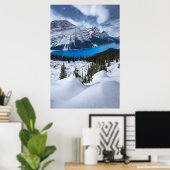 Poster Glace et neige | Lac Peyto, Rocheuses canadiennes (Bureau à domicile)