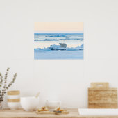 Poster Glace et neige | Ours polaire Iceberg Norvège (Cuisine)