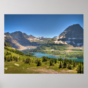 Poster Glace et neige Parc national des Glaciers, Monta