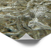 Poster Glace glaciaire Texture nature Abstraite (Coin)