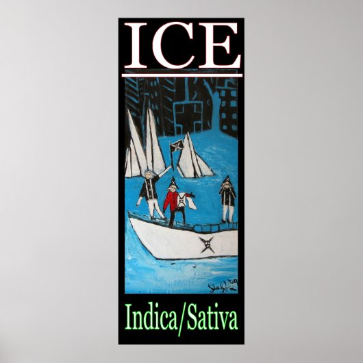 POSTER GLACE INDICA SATIVA (Devant)