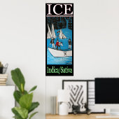 POSTER GLACE INDICA SATIVA (Bureau à domicile)
