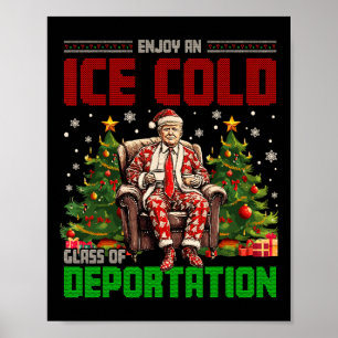 Poster Glace Profitez D'Un Verre Glacé De Déportation Drô