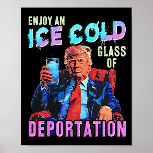 Poster Glace Profitez D'Une Glace Froid Gl De Déportation (Devant)