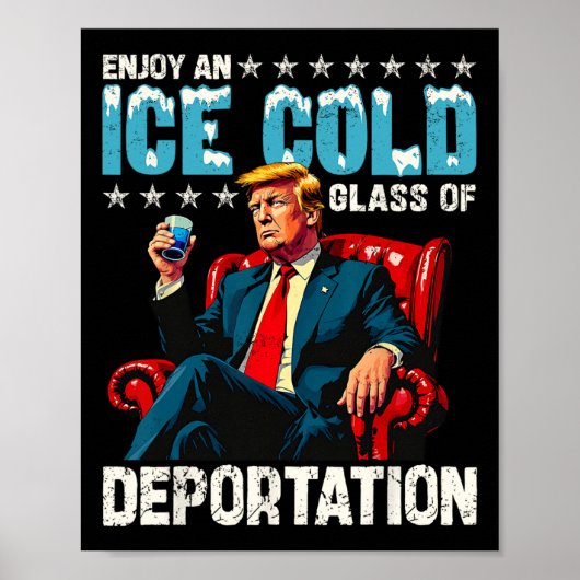 Poster Glace Profitez D'Une Glace Froid Gl De Déportation (Devant)