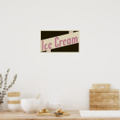 Poster glace rétro (Cuisine)