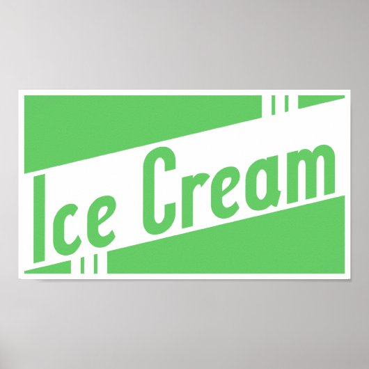 Poster glace rétro (Devant)