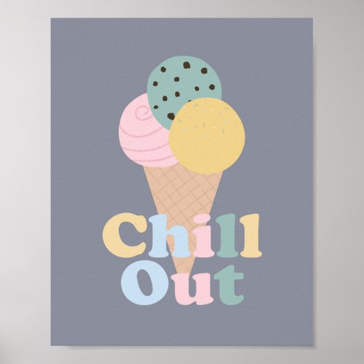Poster Glace Se Relaxer (Devant)