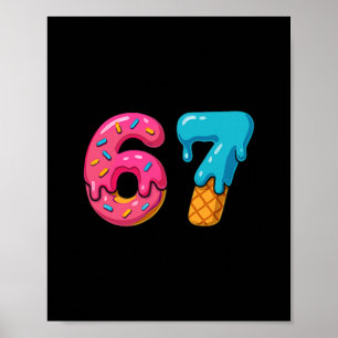 Poster Glace Six Sept Meme de Dégoulinade 67 Sport Drôle