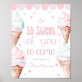 Poster Glace Sucré de ta part de venir anniversaire paste (Devant)