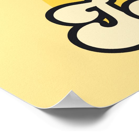 Poster glace vanille (Coin)