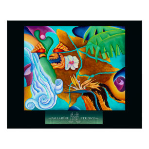 Poster glacé "Vision de la Grande Île"