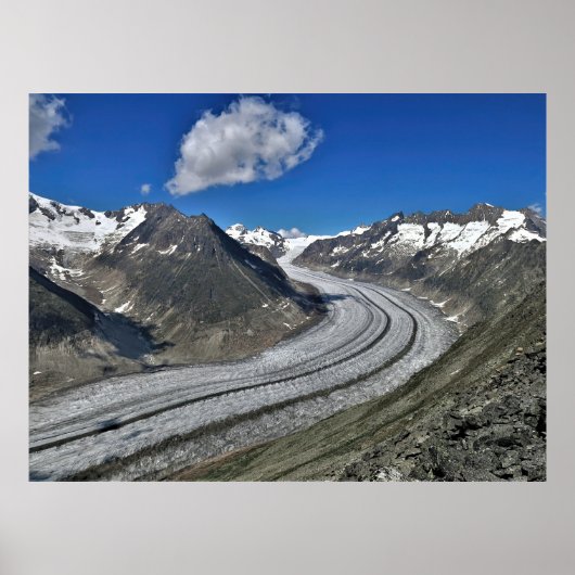 Poster Glacier Aletsch (Devant)