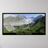 Poster Glacier Aletsch, Suisse (Devant)